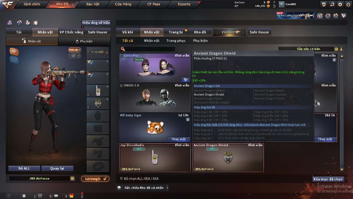 shop acc cf uy tin gia re